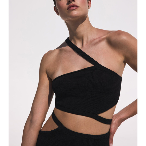 Cult Gaia 'Sanura' Black Knit Top Size XS - NWT